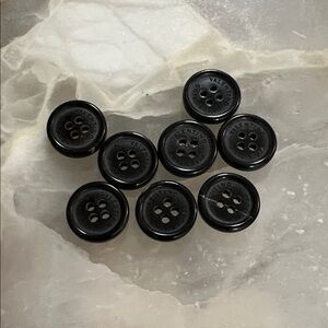 Valentino Elegant Black Button Collection